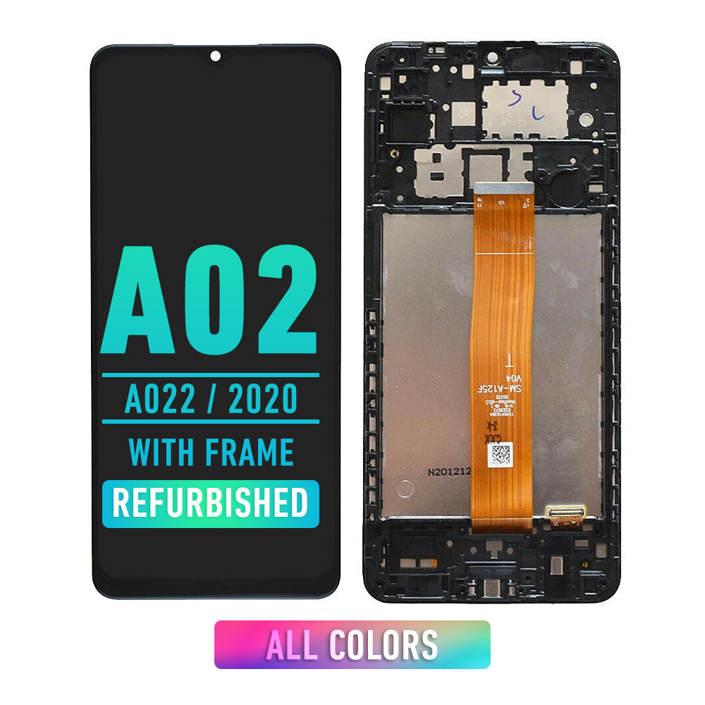 A02 Pattern Screen Samsung Galaxy A02 (A022 / 2020) LCD Screen Assembly Replacement With