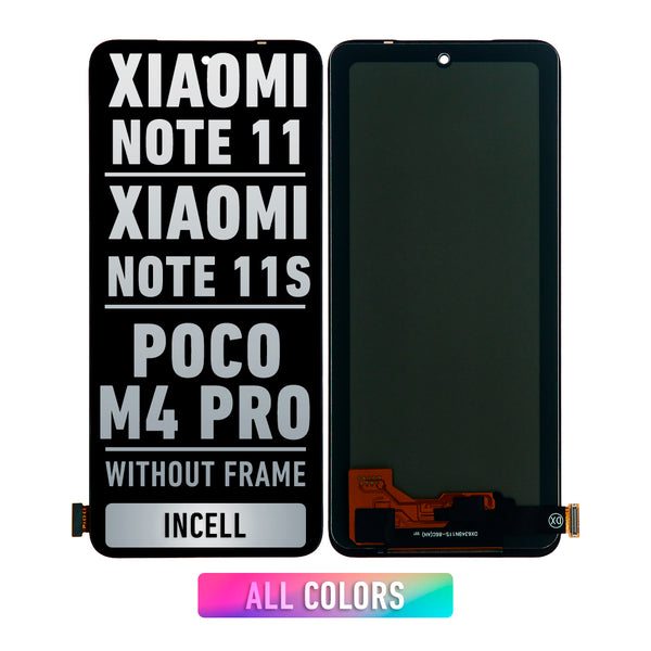 Xiaomi Redmi Note 11 / Redmi Note 11S 4G / Xiaomi Poco M4 Pro 4G LCD Screen Assembly Replacement Without Frame (Incell) (All Colors)
