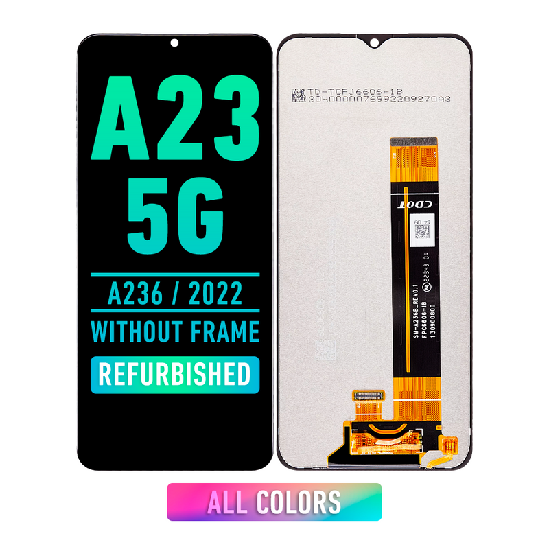 Samsung Galaxy A23 5G (A236 / 2022) LCD Screen Assembly Replacement Without Frame (Refurbished) (Black)