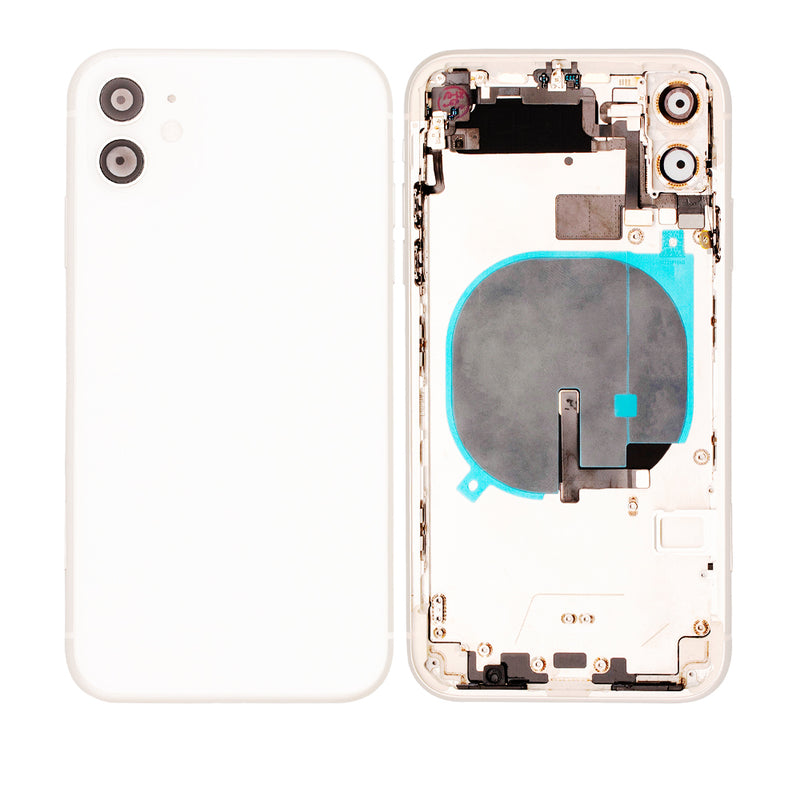 iPhone 11 Housing & Back Cover Glass With Small Parts (No Logo) (All Colors)