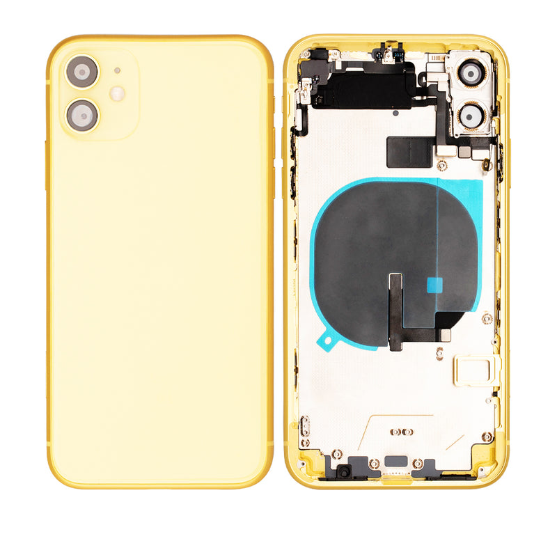 iPhone 11 Housing & Back Cover Glass With Small Parts (No Logo) (All Colors)