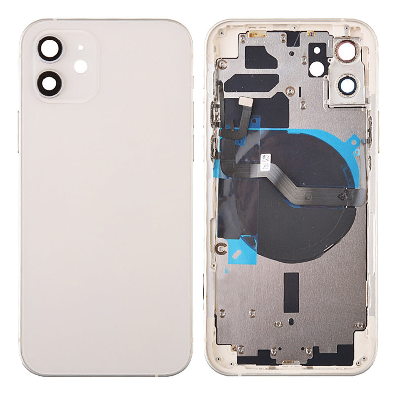 iPhone 12 Housing & Back Cover Glass With Small Parts (No Logo) (All Colors)