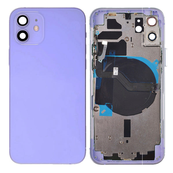 iPhone 12 Housing & Back Cover Glass With Small Parts (Pull Fair) (All Colors)