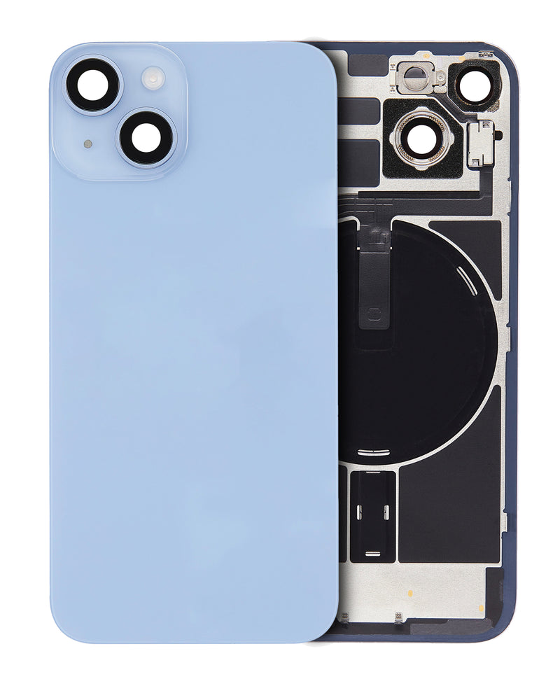 iPhone 14 Back Cover Glass With Steel Plate | Wireless NFC & MagSafe Magnet Pre-installed Replacement (No Logo) (All Colors)