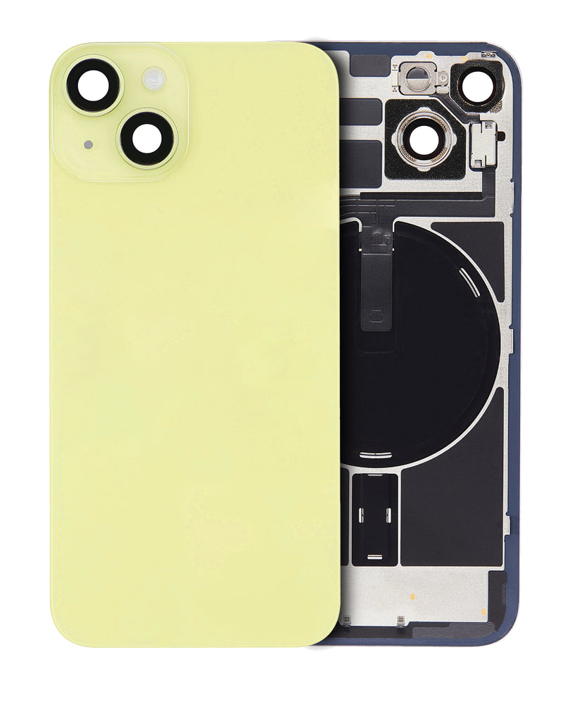 iPhone 14 Back Cover Glass With Steel Plate | Wireless NFC & MagSafe Magnet Pre-installed Replacement (No Logo) (All Colors)