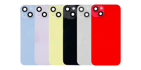 iPhone 14 Back Cover Glass With Steel Plate | Wireless NFC & MagSafe Magnet Pre-installed Replacement (No Logo) (All Colors)