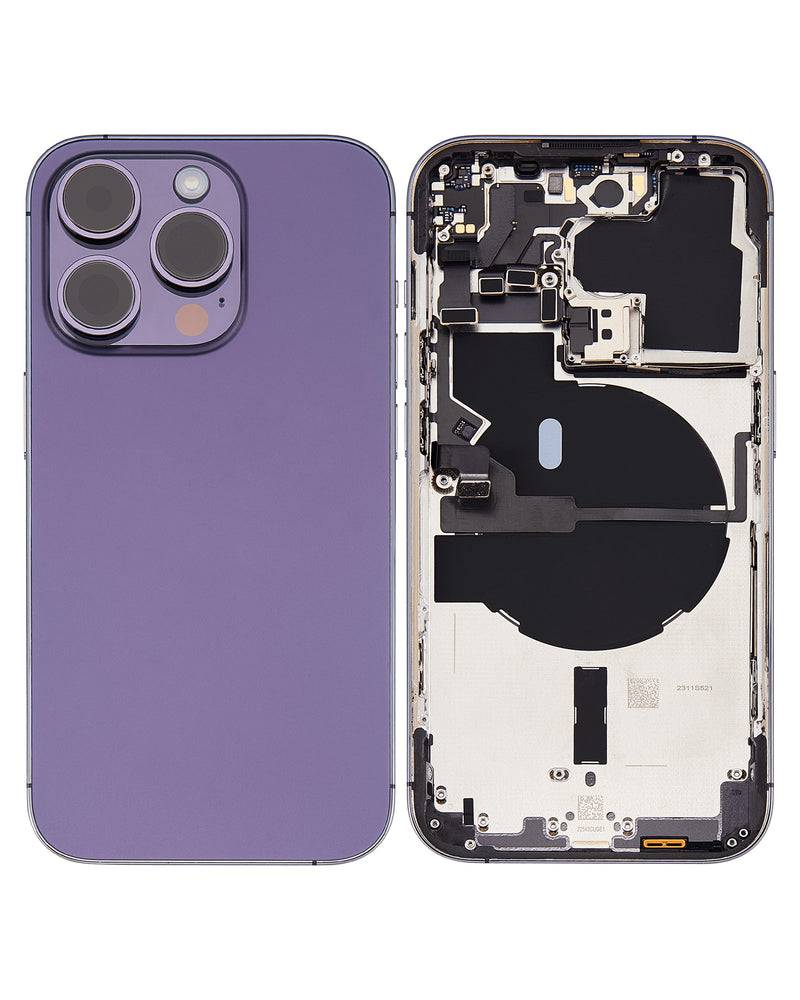 iPhone 14 Pro Housing & Back Cover Glass With Small Parts (US Version) (No Logo) (All Colors)