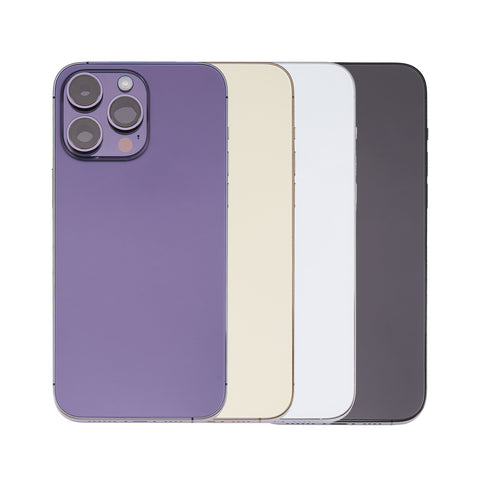 iPhone 14 Pro Housing & Back Cover Glass With Small Parts (US Version) (Sim Tray) (No Logo) (All Colors)