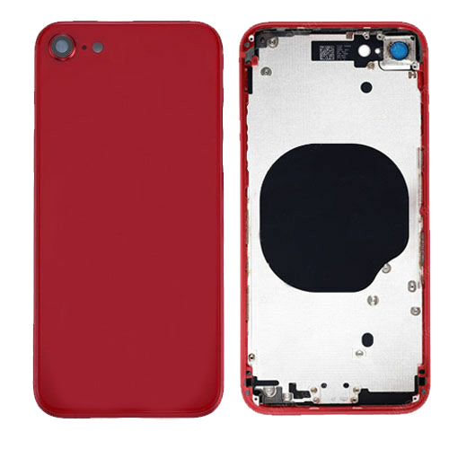 iPhone 8 Housing Back Cover Glass Replacement With Small Parts (No Logo) (All Colors)