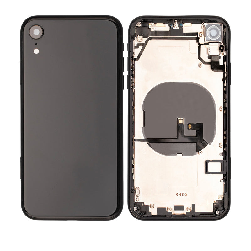 iPhone XR Housing & Back Cover Glass With Small Parts (No Logo) (All Colors)