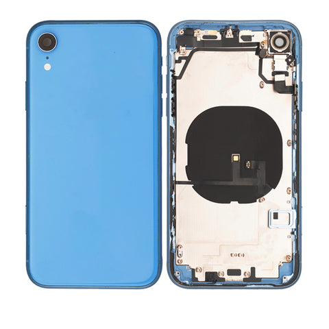 iPhone XR Housing & Back Cover Glass With Small Parts (No Logo) (All Colors)