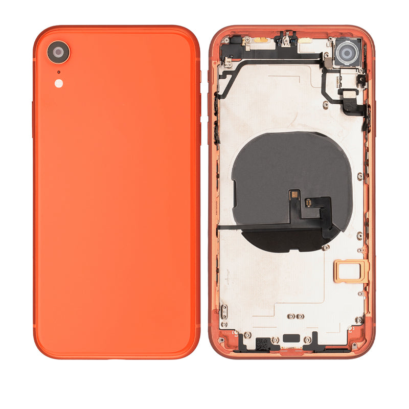 iPhone XR Housing & Back Cover Glass With Small Parts (No Logo) (All Colors)