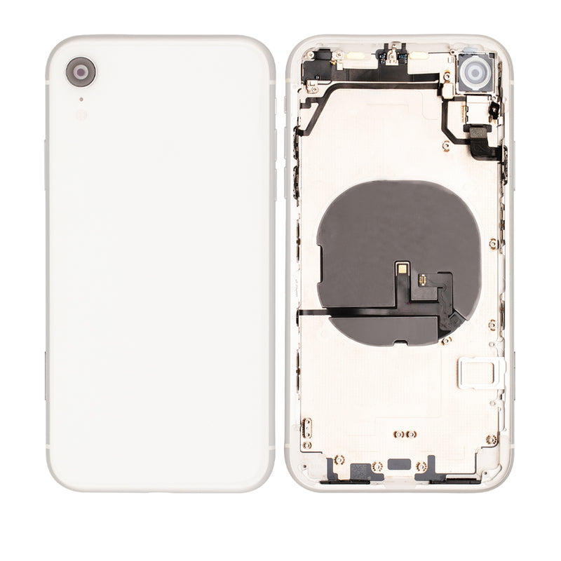 iPhone XR Housing & Back Cover Glass With Small Parts (No Logo) (All Colors)