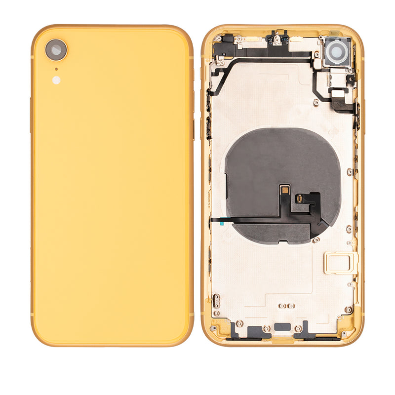 iPhone XR Housing & Back Cover Glass With Small Parts (No Logo) (All Colors)