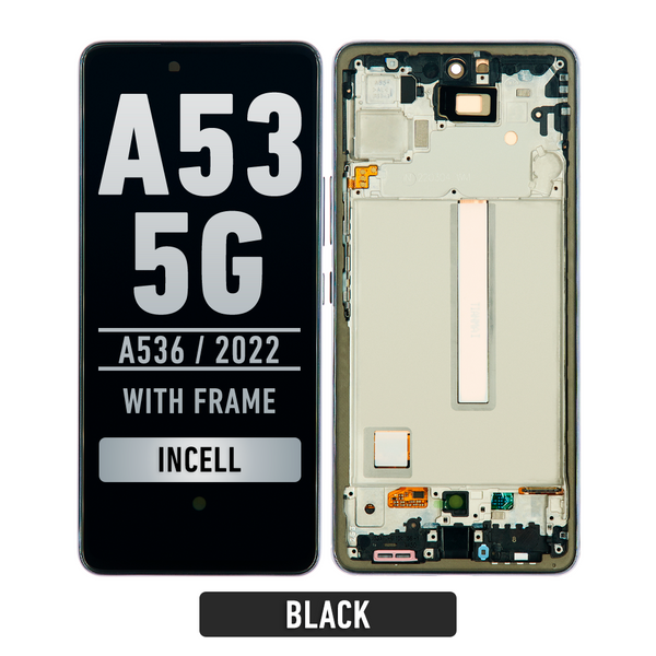 Samsung Galaxy A53 5G (A536 / 2022) LCD Screen Assembly Replacement With Frame (Incell) (Black)