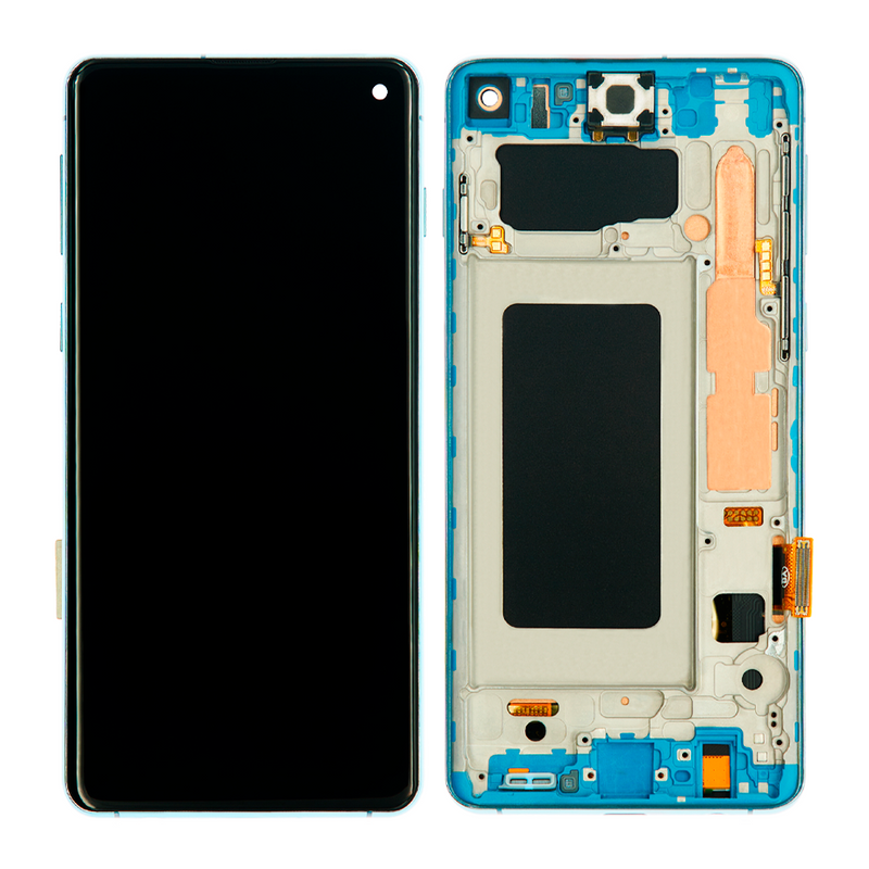 Samsung Galaxy S10 LCD Screen Assembly Replacement With Frame (WITHOUT FINGER PRINT SENSOR) (Aftermarket Incell) (Prism Blue)