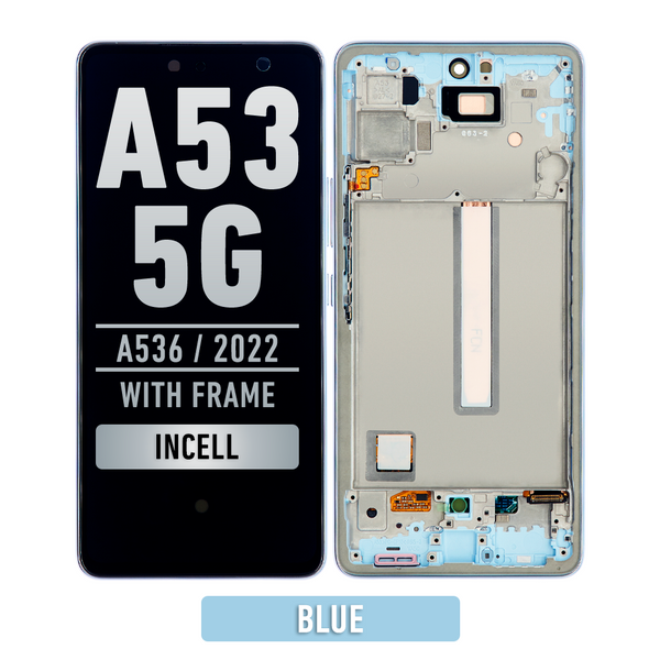 Samsung Galaxy A53 5G (A536 / 2022) LCD Screen Assembly Replacement With Frame (Incell) (Blue)