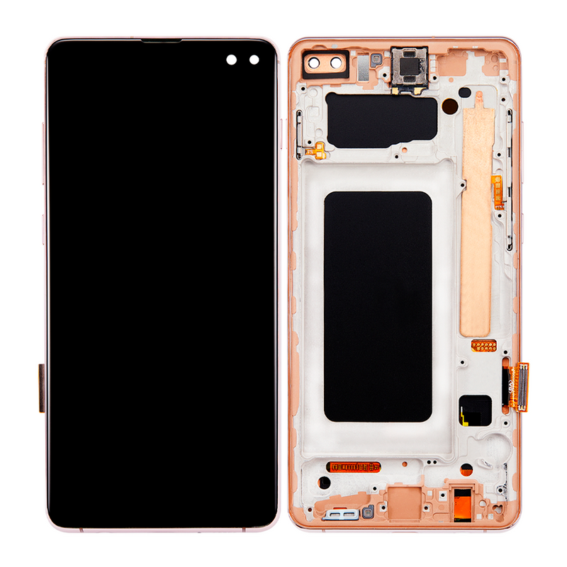 Samsung Galaxy S10 Plus LCD Screen Assembly Replacement With Frame (WITHOUT FINGER PRINT SENSOR)  (Aftermarket Incell) (Flamingo Pink)