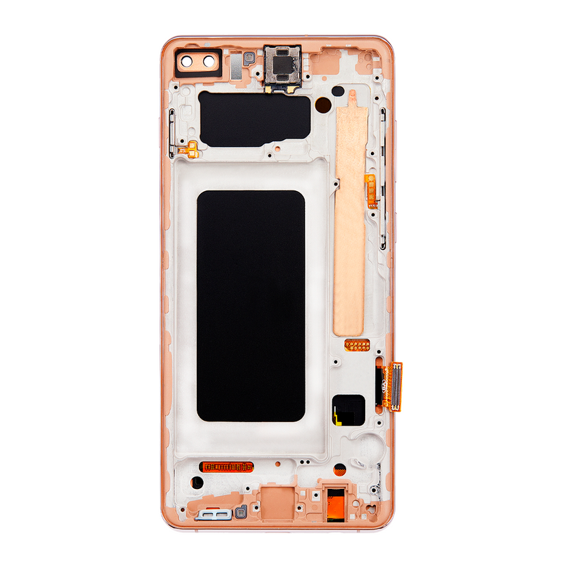 Samsung Galaxy S10 Plus LCD Screen Assembly Replacement With Frame (WITHOUT FINGER PRINT SENSOR)  (Aftermarket Incell) (Flamingo Pink)