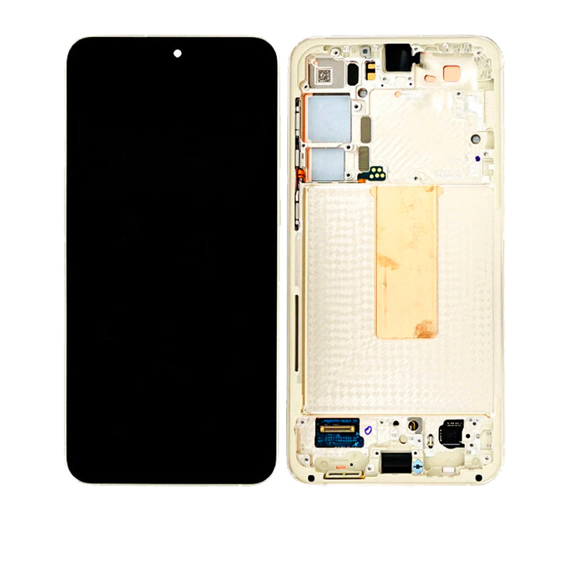 Samsung Galaxy S23 Plus 5G OLED Screen Assembly Replacement With Frame (OLED PLUS) (Cream)