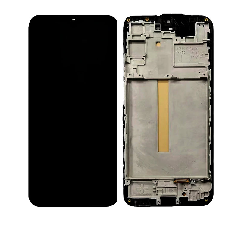 Samsung Galaxy A25 5G (A256 / 2023) OLED Screen Assembly Replacement With Frame (Refurbished) (All Colors)