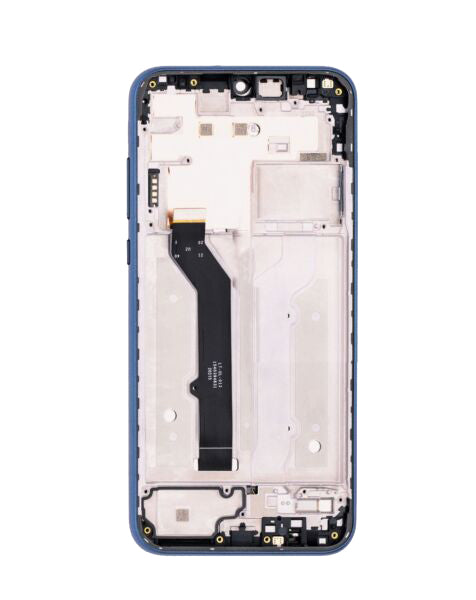 Motorola Moto E (XT2052 / 2020) LCD Screen Assembly Replacement With Frame (Refurbished) (Midnight Blue)
