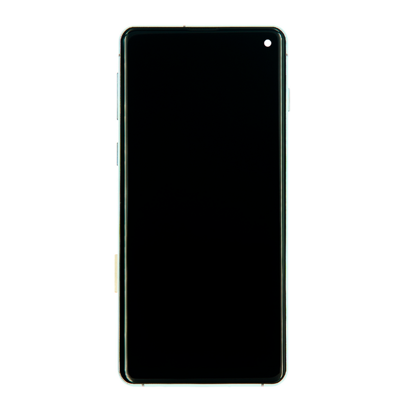 Samsung Galaxy S10 LCD Screen Assembly Replacement With Frame (WITHOUT FINGER PRINT SENSOR) (Aftermarket Incell) (Prism Green)