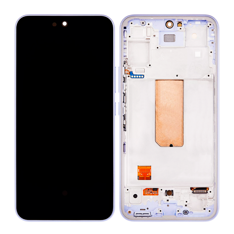 Samsung Galaxy A54 5G (A546 / 2023) OLED Screen Assembly With Frame (Refurbished) (Violet)