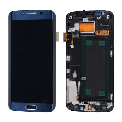 Samsung Galaxy S6 Edge OLED Screen Assembly Replacement With Frame (AT&T / T-Mobile / International) (Premium) (Blue Topaz)