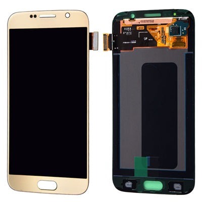 Samsung Galaxy S6 OLED Screen Assembly Replacement Without Frame (Refurbished) (Gold Titanium)