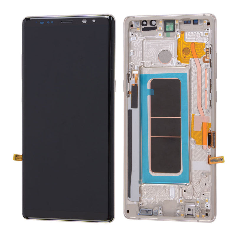 Samsung Galaxy Note 8 OLED Screen Assembly Replacement With Frame (OLED PLUS) (Maple Gold)