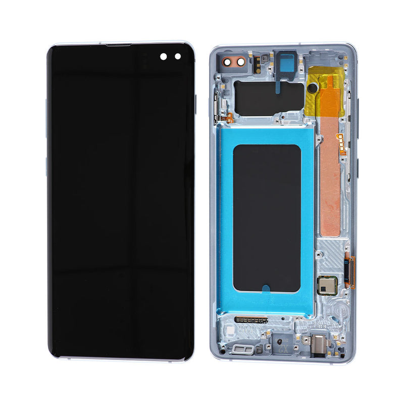 Samsung Galaxy S10 Plus OLED Screen Assembly Replacement With Frame (Refurbished) (Prism Blue)