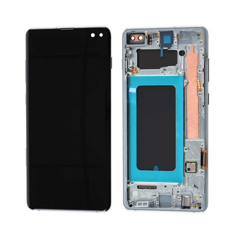 Samsung Galaxy S10 Plus OLED Screen Assembly Replacement With Frame (Refurbished) (Prism Green)