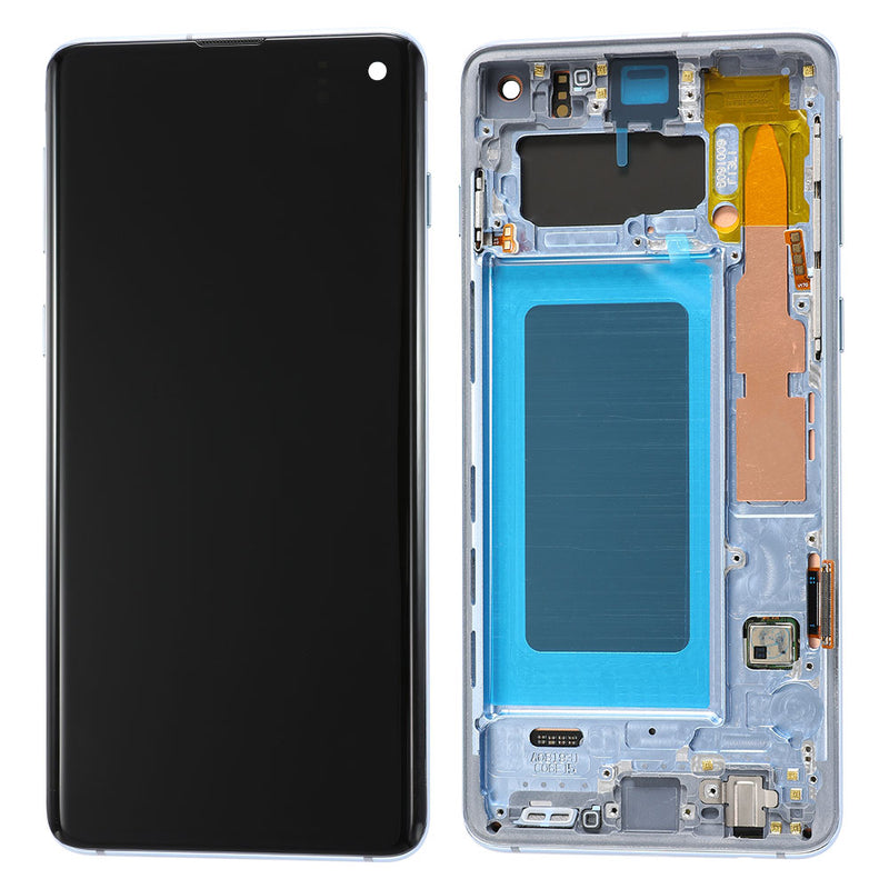 Samsung Galaxy S10 OLED Screen Assembly Replacement With Frame (Refurbished) (Prism Blue)