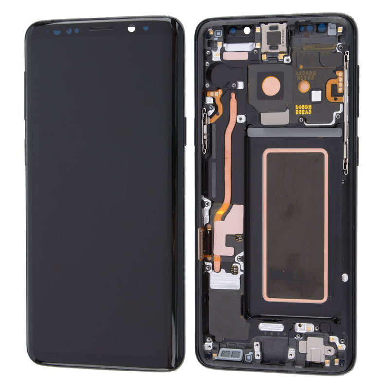 Samsung Galaxy S9 OLED Screen Assembly Replacement With Frame (Refurbished) (Midnight Black)
