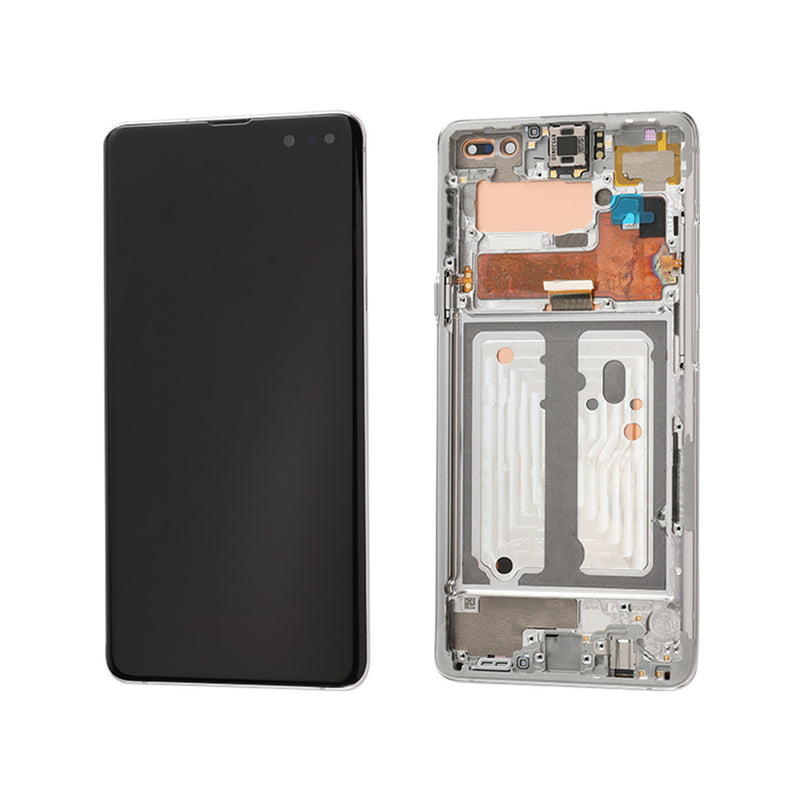Samsung Galaxy S10 5G OLED Screen Assembly Replacement With Frame (Refurbished) (Crown Silver)