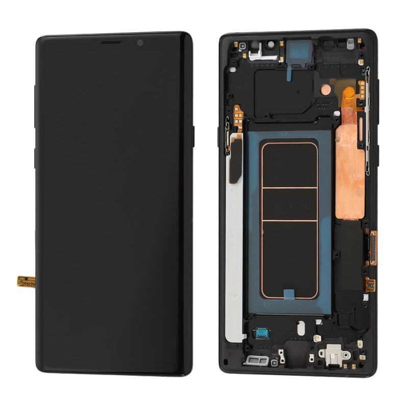 Samsung Galaxy Note 9 OLED Screen Assembly Replacement With Frame (Refurbished) (Midnight Black)