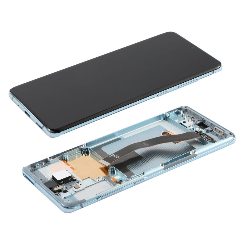 Samsung Galaxy S20 Plus 5G OLED Screen Assembly Replacement With Frame (Compatible with All Carriers) (Refurbished) (Cloud Blue)