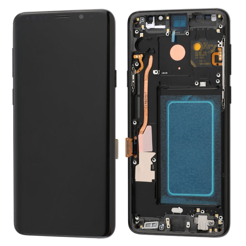 Samsung Galaxy S9 Plus OLED Screen Assembly Replacement With Frame (Refurbished) (Midnight Black)