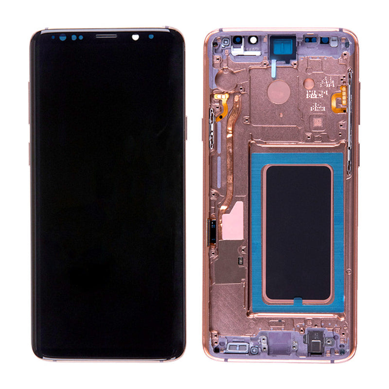 Samsung Galaxy S9 Plus OLED Screen Assembly Replacement With Frame (Aftermarket Incell) (Sunrise Gold)