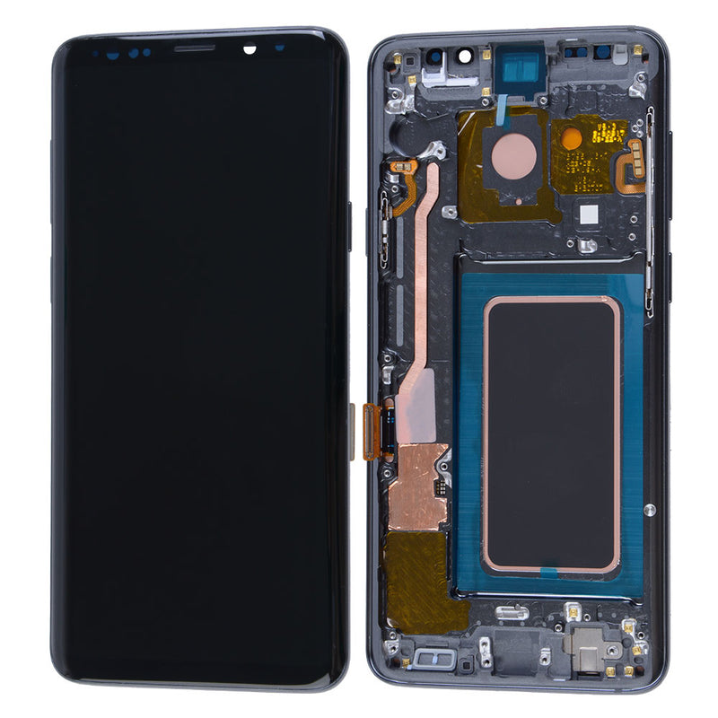 Samsung Galaxy S9 Plus OLED Screen Assembly Replacement With Frame (Refurbished) (Titanium Gray)