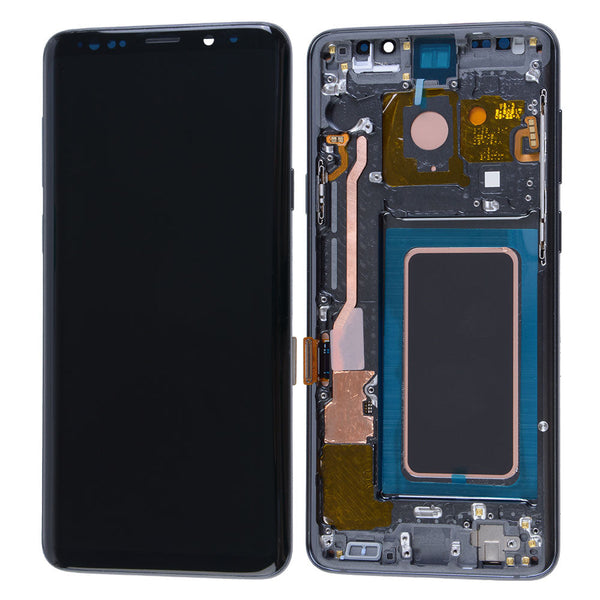 Samsung Galaxy S9 Plus OLED Screen Assembly Replacement With Frame (Aftermarket Incell) (Titanium Gray)