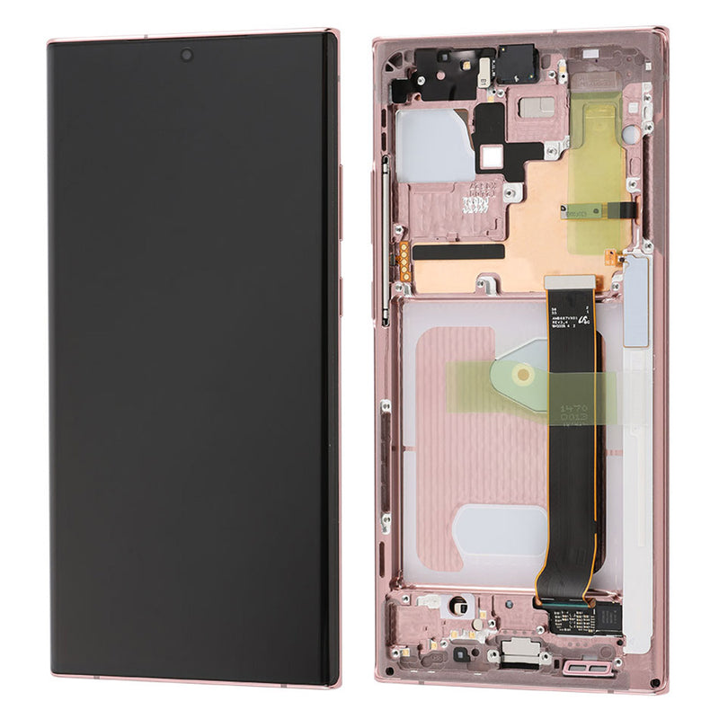 Samsung Galaxy Note 20 Ultra 5G OLED Screen Assembly Replacement With Frame (Refurbished) (Mystic Bronze)