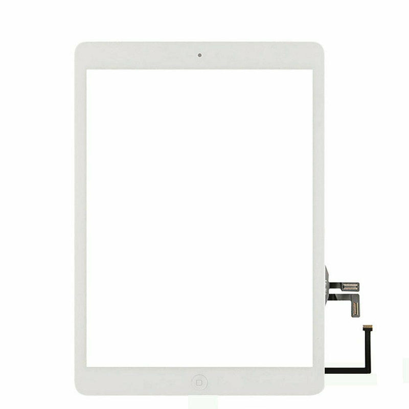iPad Air 1 / iPad 5 (2017) Digitizer Replacement (Home Button Pre-Installed Compatible For iPad Air 1) (Aftermarket Plus) (White)