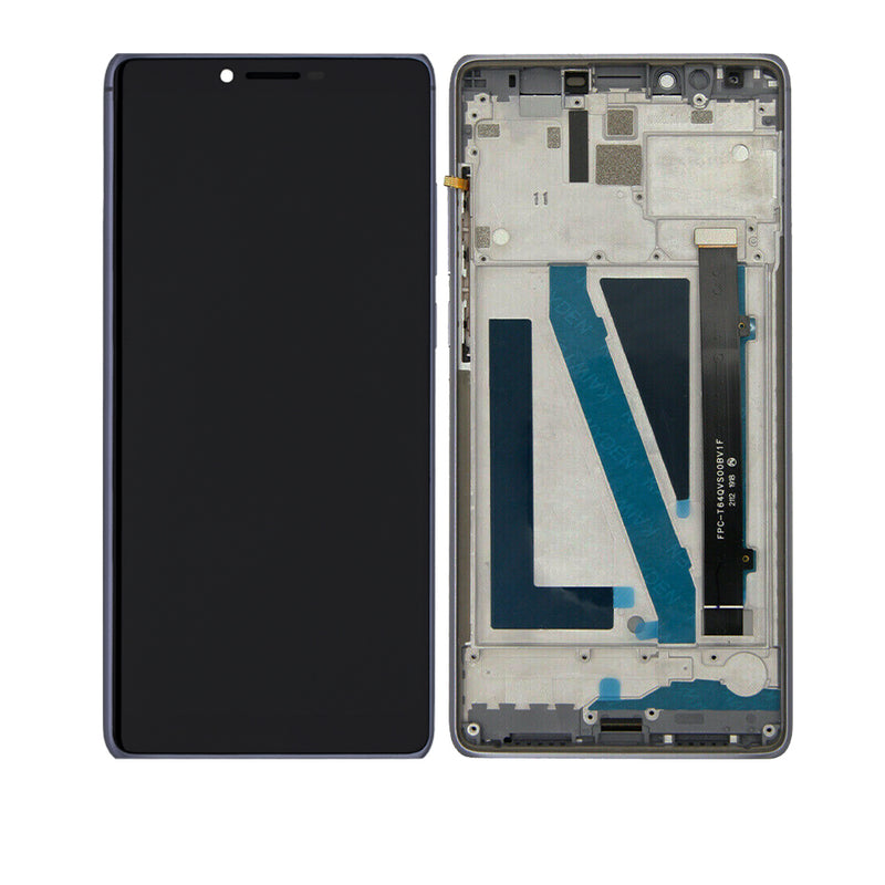 Coolpad Legacy (3705A / T-MOBILE VERSION) LCD Screen Assembly Replacement With Frame (Refurbished) (Silver)