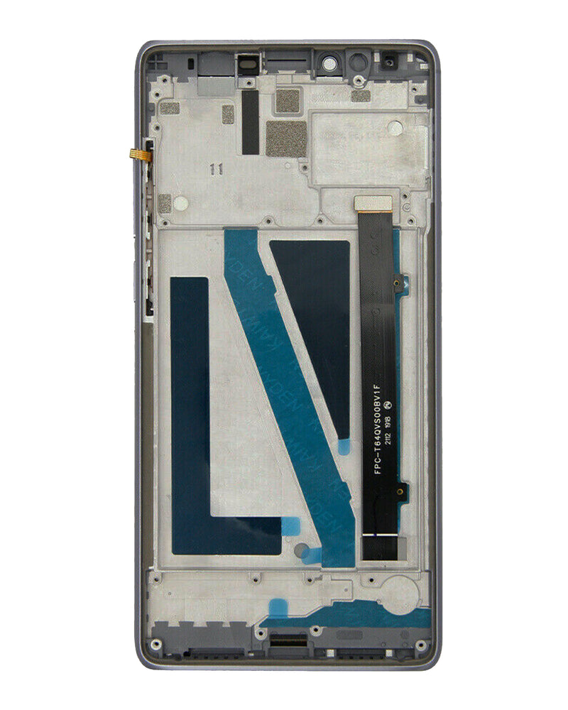 Coolpad Legacy (3705A / T-MOBILE VERSION) LCD Screen Assembly Replacement With Frame (Refurbished) (Silver)