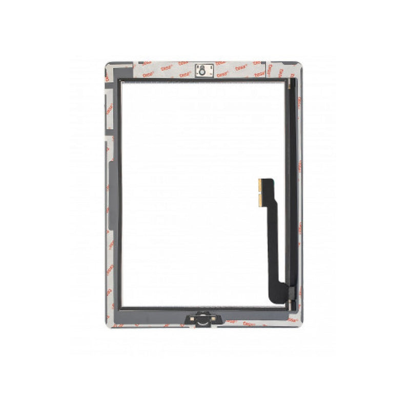 iPad 4 / iPad 3 Digitizer Replacement (Home Button Pre-Installed Compatible For iPad 4) (Aftermarket Plus) (White)