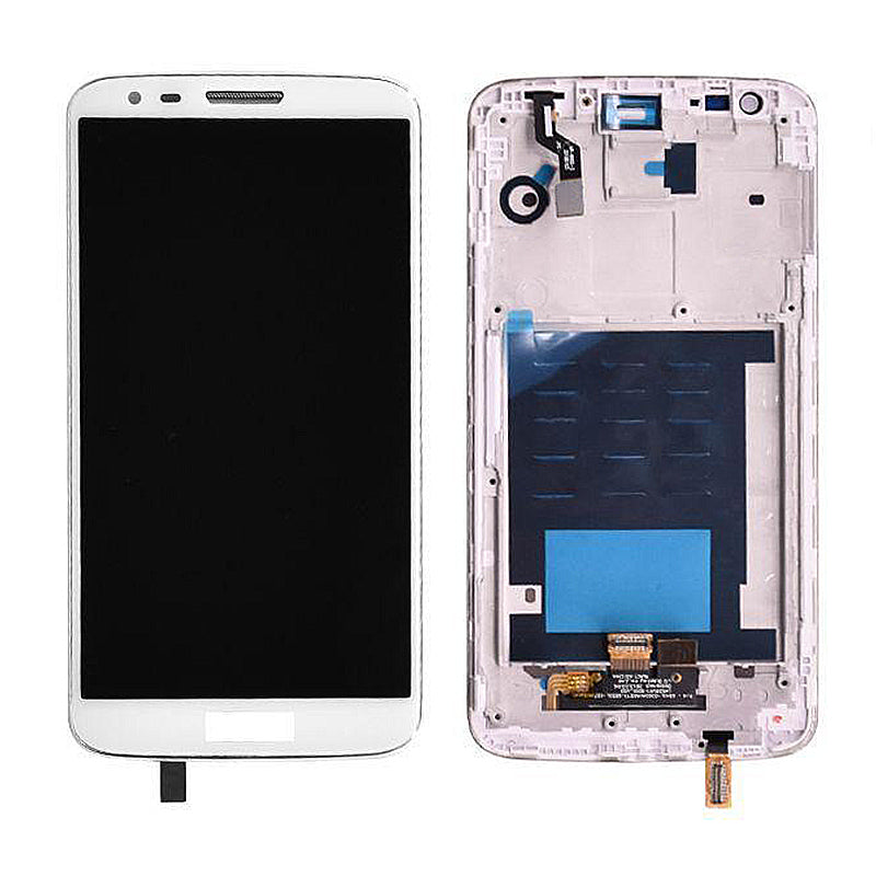LG G2 LCD Screen Assembly Replacement With Frame (White)