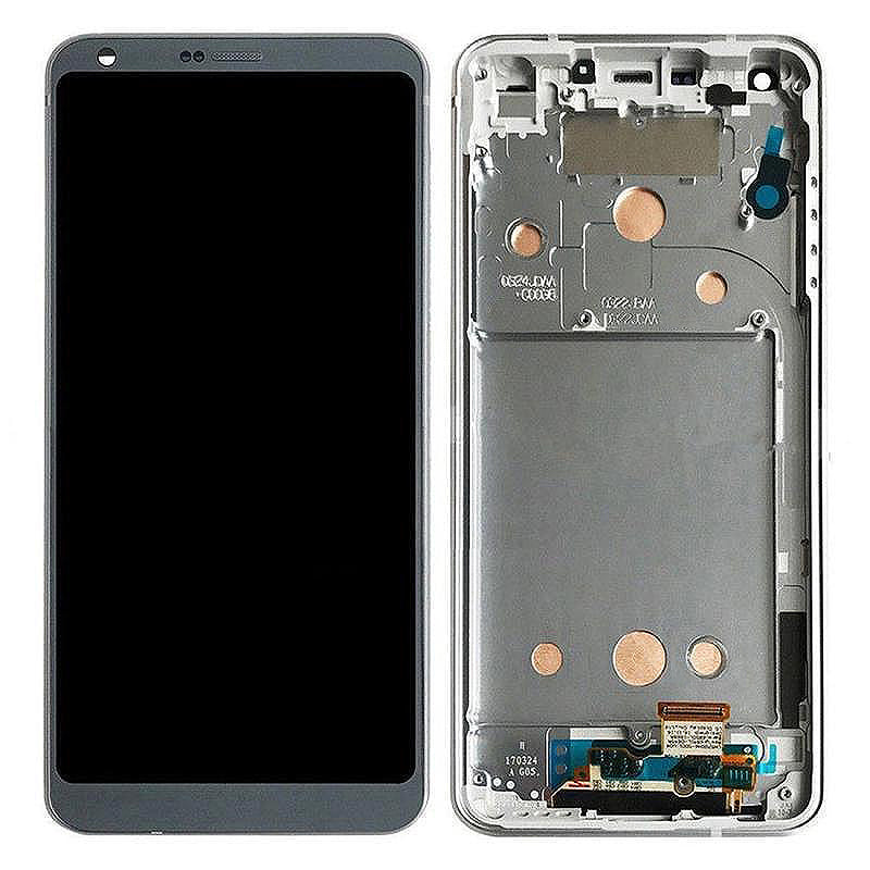 LG G6 LCD Screen Assembly Replacement With Frame (Ice Platinum Silver)