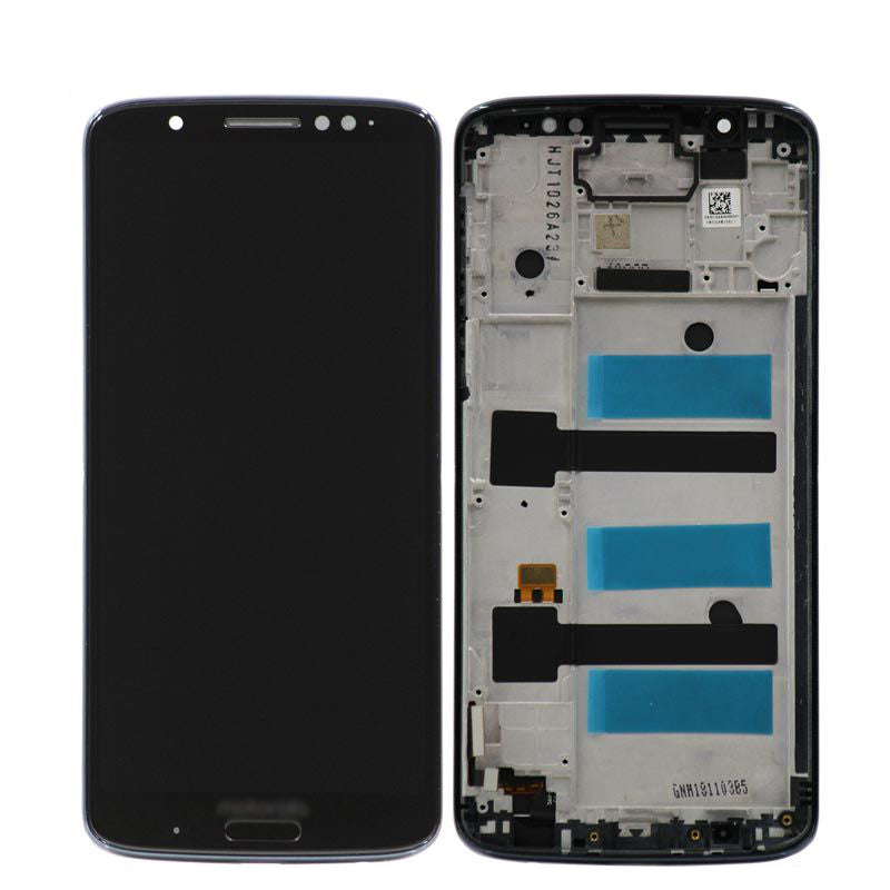 Motorola G6 Plus (XT1926) LCD Screen Assembly Replacement With Frame (Black)
